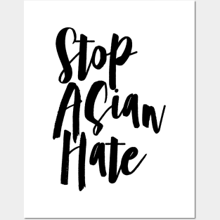 quote: stop asian hate message. Protest symbol. Posters and Art